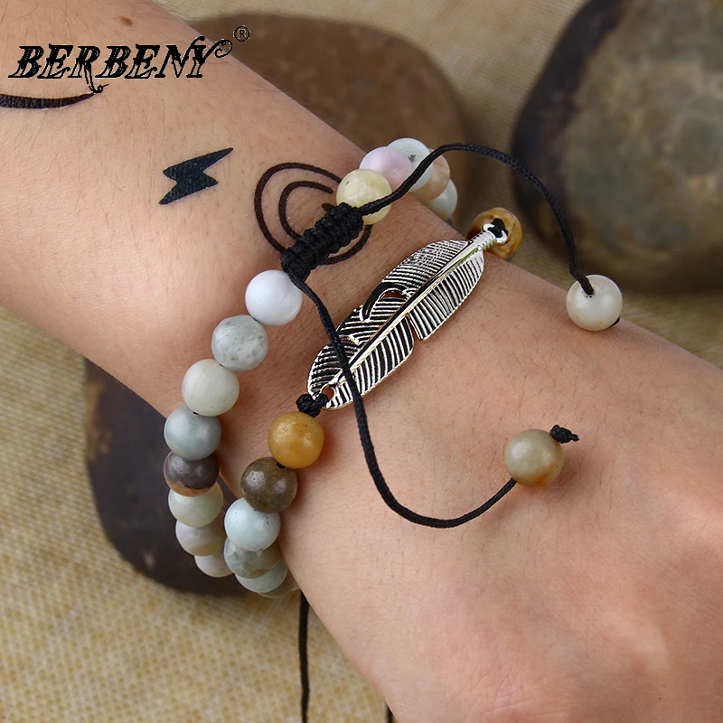 

Woman Boho Multilayer Beads Charm Bracelets for Women Vintage Stone Beads Leaves Bracelets & Bangles Pulseras Ethnic Jewelry