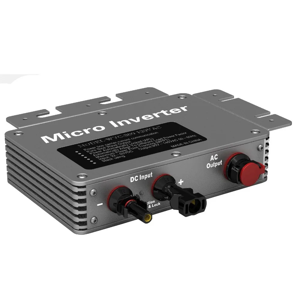 260W Solar Power Grid Tie Micro Inverter 22 50V DC to 110V or 230V AC