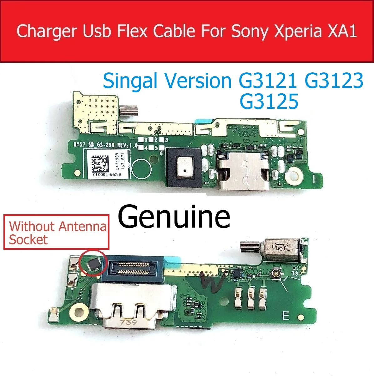 Зарядное устройство USB плата для sony Xperia XA/XA1/XA1 Ultra/XA2 Ultra/XA1 Plus G3121/G3112/G3421/G3412/F3111 зарядная док-станция