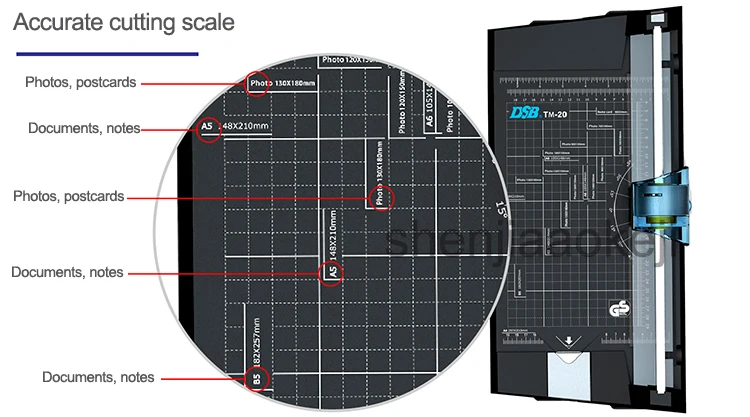 A4 триммер для бумаги Многофункциональный бумажный резак ручной бумажный нож для резки бумаги фото вмятин точечная линия кривая TM-20