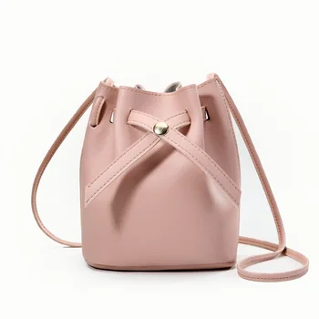 

PU leather bucket children school bags kids travel messenger cross-body phone pouches money bags for kindergarten baby girls