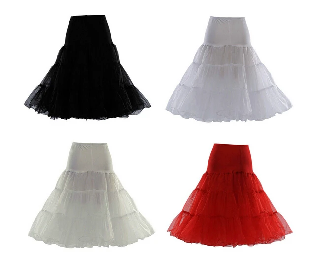 26inches 50s Retro Underskirt Swing Vintage Petticoat Fancy Net Skirt Rockabilly Tutu