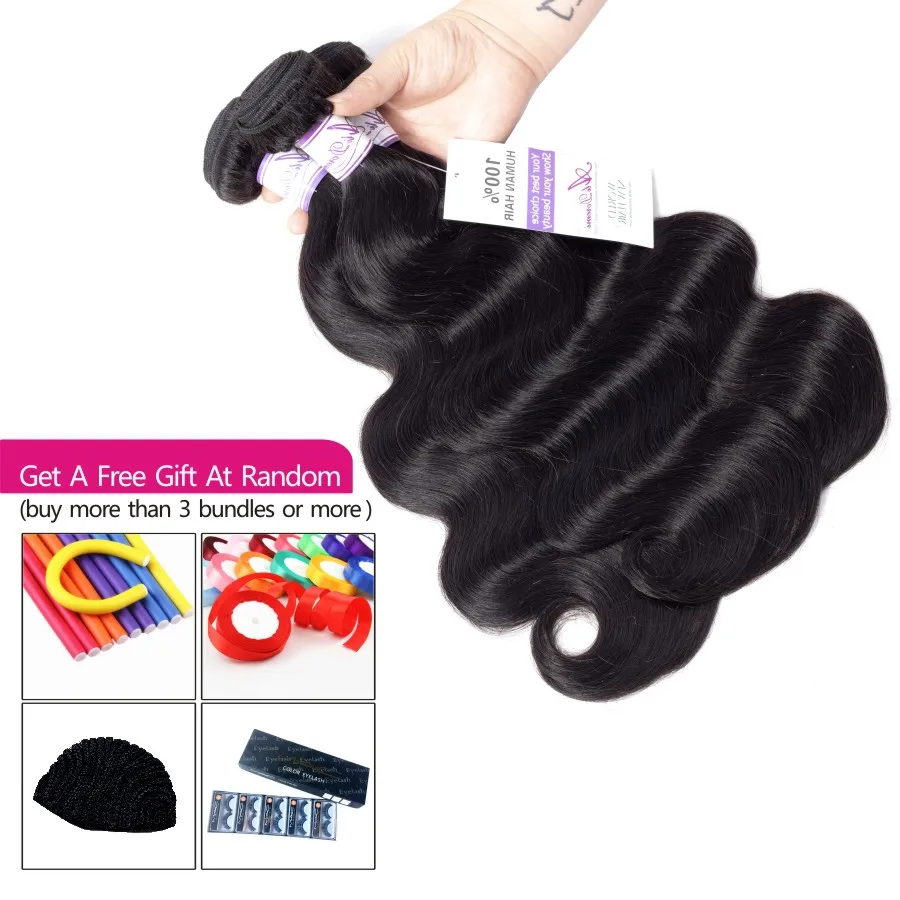 Brazilian Body Wave Hair Bundles 100% Human Hair Weave Natural Color Alidoremi Non Remy Hair Extension 8-30 Inch Can Buy1/3/4pcs