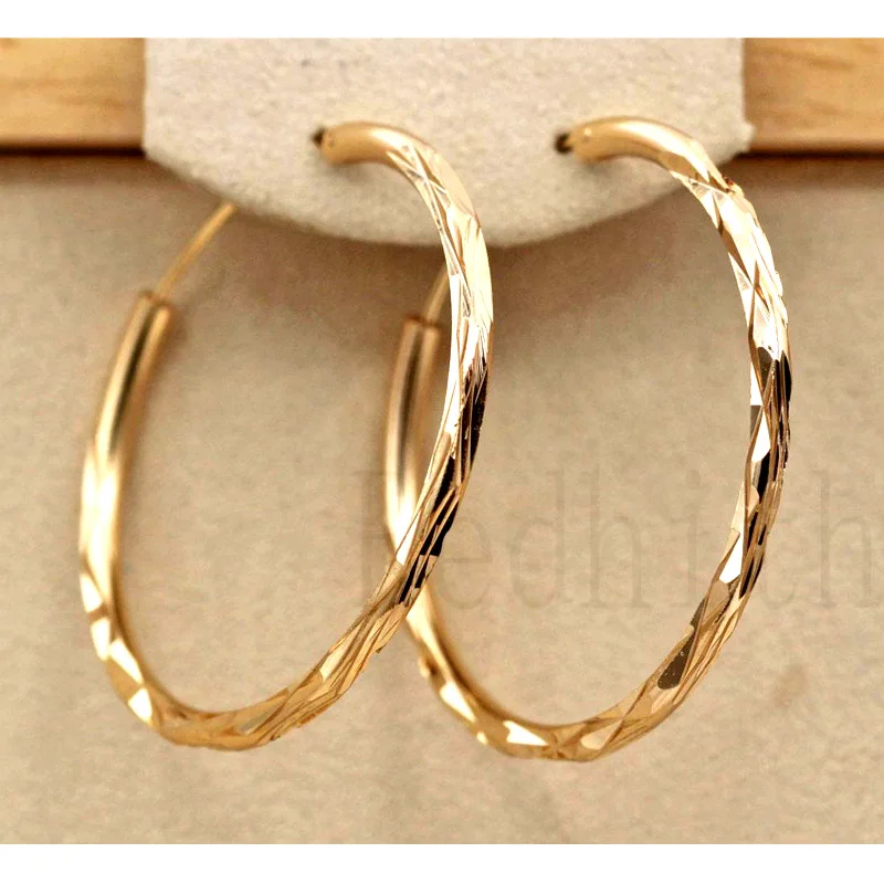 

Trendy Large Hoop Earrings for Women Gold Filled Geometry Concave and Convex Women Pageant Earrings Fashion Jewelry