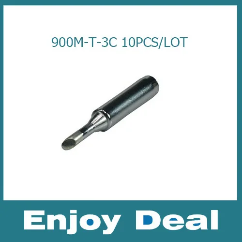 

10pcs/lot High Quality Replace Soldering Iron Tip 900M-T-3C for Aoyue Hakko Gordak Kada SAIKE Free shipping