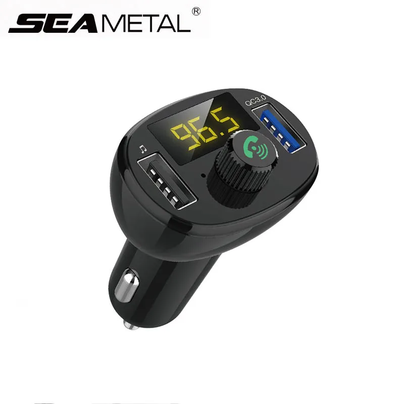 Car MP3 Player FM Bluetooth Transmitter Modulator QC3.0 Car Charger Dual USB Mp3 Car Transmitter FM AUX Modulator Audio Player