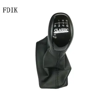 

FDIK 6 Speed Black Gear Shift Knob Classic Car Styling Handle Lever With Square Boot For Mercedes Benz W203 R123456