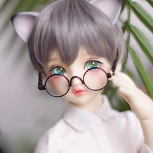 BJD кукольные парики дымчато-серые короткие волосы парики для 1/3 1/4 1/6 1/8 BJD DD SD MSD YOSD куклы высокотемпературные волосы парики