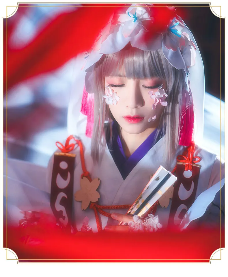 Onmyoji SR Sakura Yousei Ying Huayao Новое кимоно для пробуждения кожи униформа для косплея