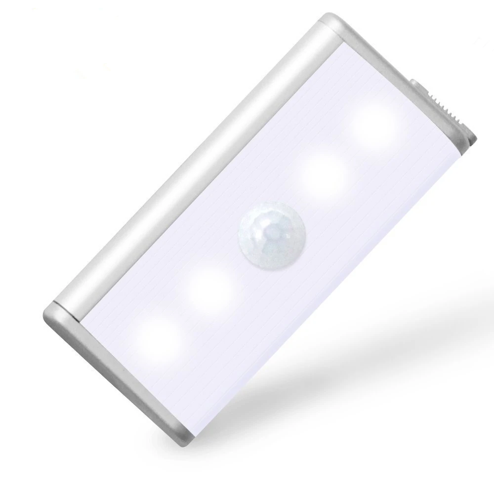 Перезаряжаемые движения PIR Сенсор Беспроводной светодиодный ночник лампа 4 s шкаф