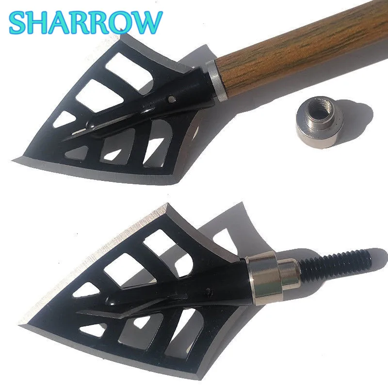 

6PCS Archery Arrowhead Stainless Steel 125Gr Broadhead Arrow Target Points Shooting Tips Hunting Arrow Heads Archery Accessory