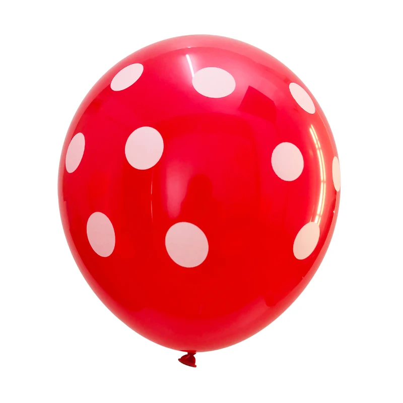 12 шт./лот, воздушные шары из гелиевой фольги с изображением головы Микки и Минни, 2,8 г, красные, черные, с волнистыми точками, в горошек, для дня рождения, вечеринки, свадьбы шары воздушные шары шарики воздушные день