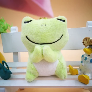 

Creative Plush Pendant Keychain Toys Mini Wish Doll Toy 8cm Dolphin Frog Shiba Inu Girls Bag Decoration Toys Gift for Children