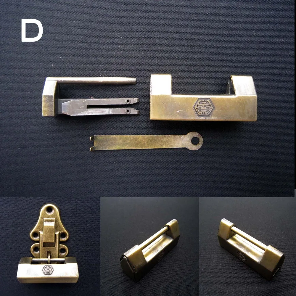 1piece Vintage Chinese Old Style Decorative Jewelry Chest Box Suitcase