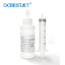 100 мл/бутылка чистящая жидкость с 20 мл шприц для Epson hp Canon Brother все струйный принтер используется для картриджа и печатающей головки