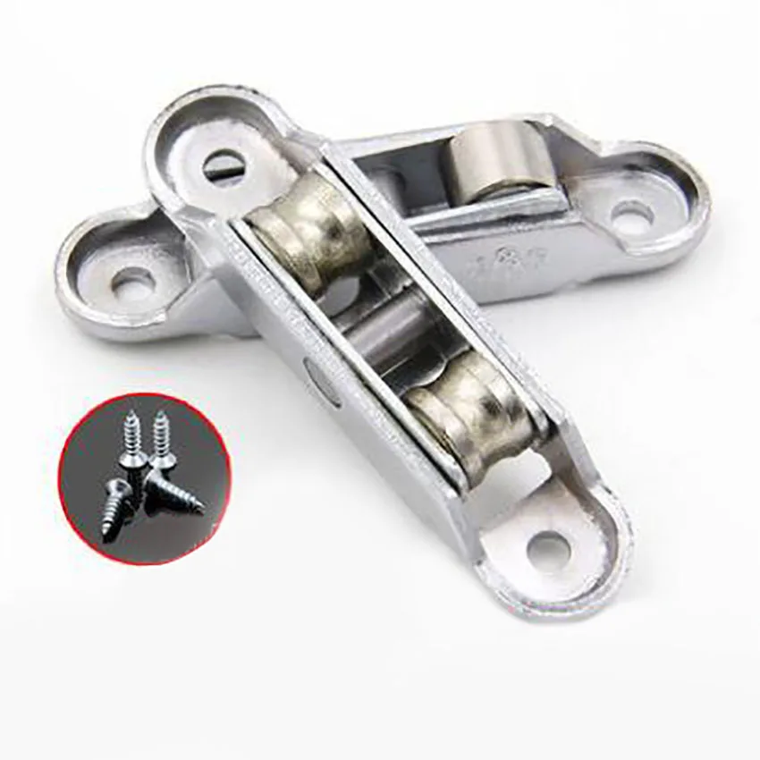 Rueda De Doble Ranura Puerta Corredera Puerta De Acero Y Polea De Ventana Marco De Acero Inoxidable Grueso 4 Piezas wheel Rueda De Nylon Silenciosa