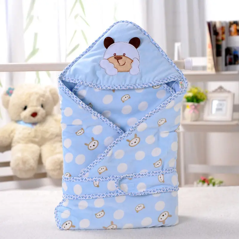 

Warm Baby Blanket New Thicken Soft Baby Sleeping Bag Infant Swaddle Envelope Stroller Wrap For Newborn Baby Bedding Blankets