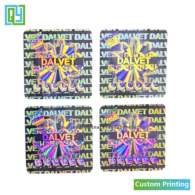 Рисунок 3 - серебристые 3d-наклейки-голограммы