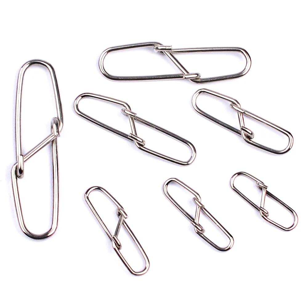 

30PCS stainless steel super Prismatic pin Connector Lure bait connects Lure fishing line and lures Fishing tools for fishing