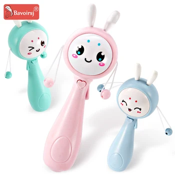 

Candy Color Baby Bunny Ear Rattle Music Montessori Toys for Kids Baby Care Multifunction Crib Mobiles Stroller Toys T0198
