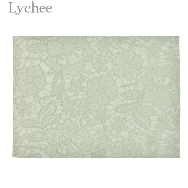 Lychee 29x21 см A4 тиснением кружевные цветы из искусственной ткани Высокое качество пошива Синтетическая Кожа DIY Материал для Сумки из натуральной кожи одежды