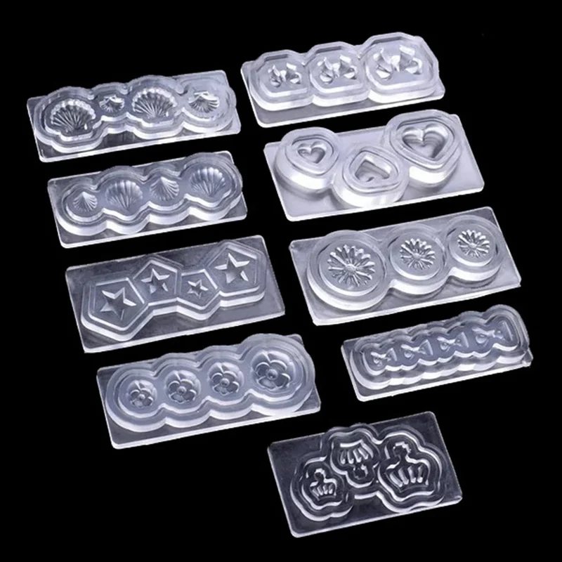 1 шт. Прозрачная силиконовая форма 3D DIY Дизайн ногтей цветок УФ гель акриловая