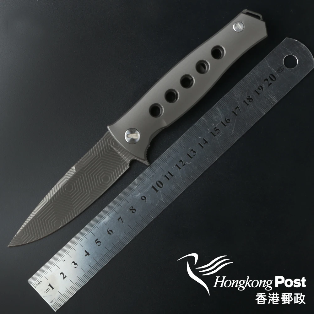 Russian Dr Death Mayo ceramic ball bearing Folding Knife D2 Titanium