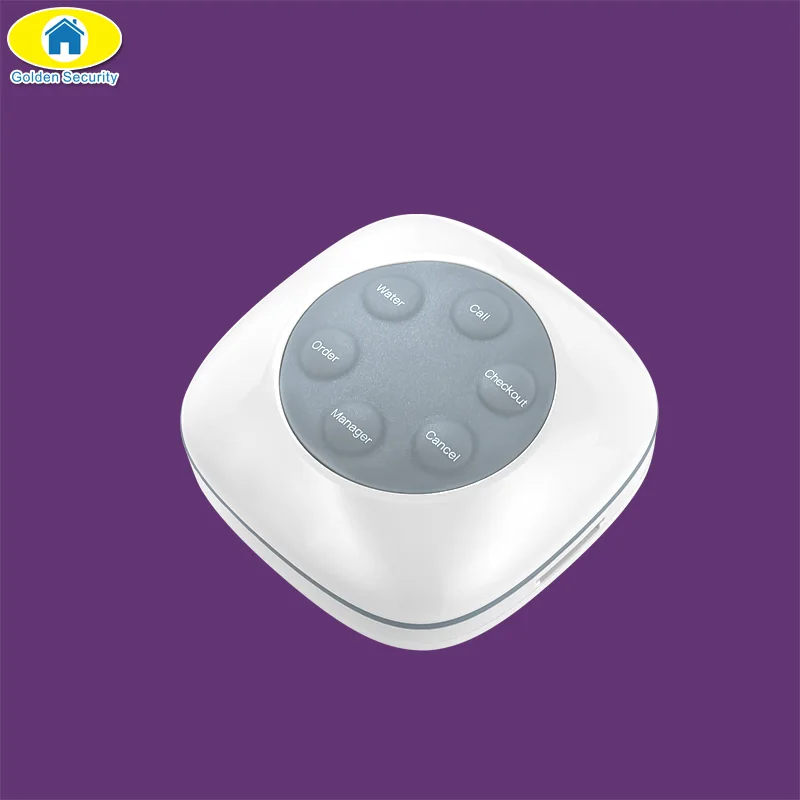 

Golden Security Waterproof FSK F76 Call Button Pagers for Wireless Calling Service System for Office Restaurant Coffee Shop