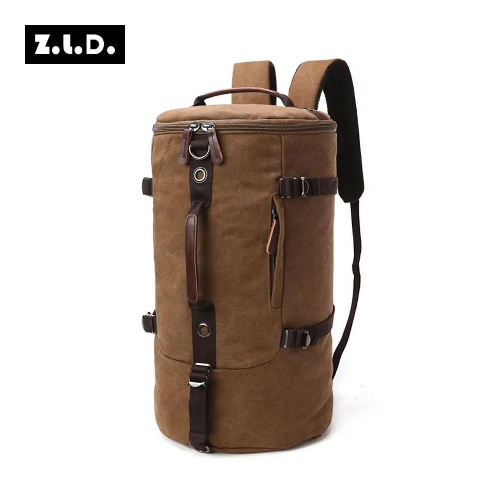 

Z.L.D High Capacity Travel Bag Multifunctional Rusksack Men's Fashion Backpack High Quality Canvas Weekend Bag Luggage Bag Hand