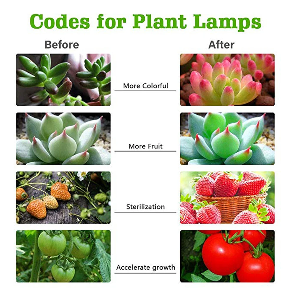 Lâmpada para Planta Luz do Dia Crescer Luzes Bulbo 45 w Espectro Completo Sunlike Crescente Lâmpada Substituição 220 v E27 10 Luzes e Iluminação