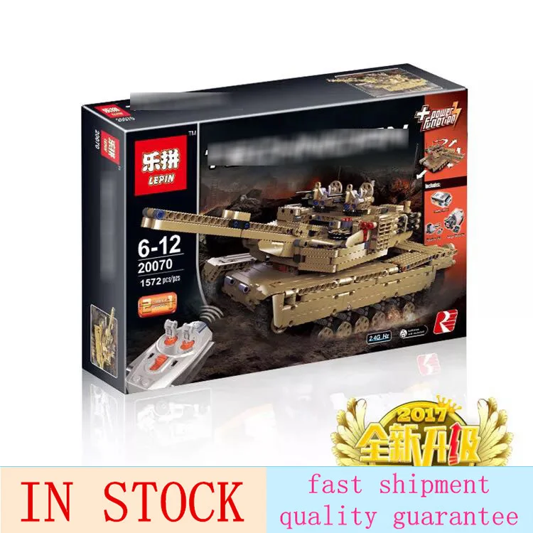 

LEPIN technic Series 1572pcs Military RC Tank 20070 Set Building Blocks Bricks Military Model Funny Birthday Gifts Boy Toys