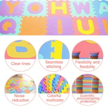 Детские Разноцветные цифры игровой коврик-пазл EVA с защитой от капель влагостойкий коврик с фактурной поверхностью 998