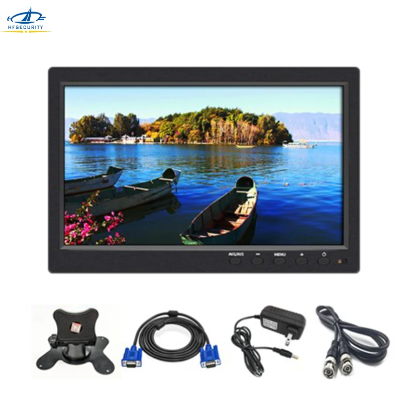 HF 10,1 дюймов 1024*600 P CCTV монитор AV HDMI BNC USB VGA Видео монитор PAL монитор Реверсивный дисплей для ноутбука TFT цветной экран
