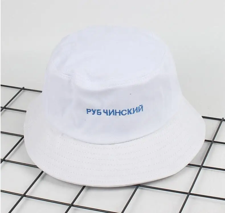 جديد الروسية دلو قبعة الرجال النساء التطريز العلم للجنسين بوب قبعات الهيب هوب قبعات gorros الصيف بيتش الشمس الصيد دلو قبعة