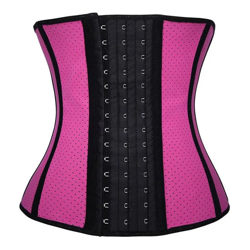 Breathable Latex Waist Trainer with Holes Latex Waist Body Shaper Latex Underbust Corset XS XXXL