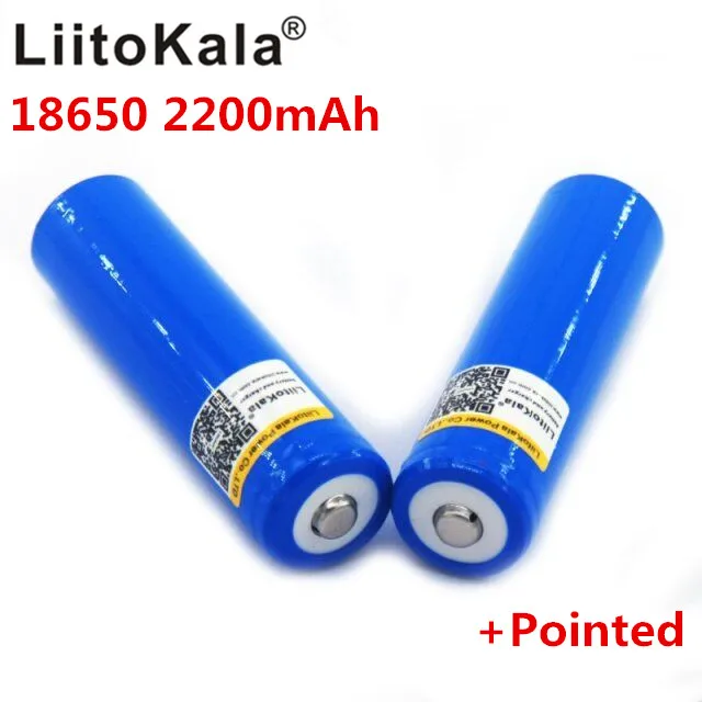 LiitoKala 18650 Емкость батареи 3,7 V 2200 mAh Li-Po аккумулятор Перезаряжаемый 18650 аккумулятор для автомобиля/игрушек/фонарика