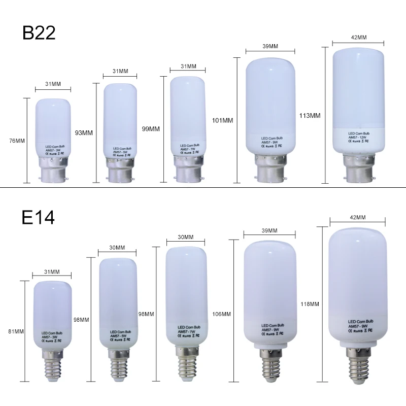 Color : B22 220V, Emitting Color : Cool White HHF LED Bulbs Lamps Ampoule LED E27 E14 Corn Bulb 3W 5W 7W 9W 12W 220V B22 LED Light Emitting Diode Lamps High Lumen SMD 5736 Spotlight bombillas Color : B22 220V, Emitting Color : Cool White HHF LED Bulbs Lamps Ampoule LED E27 E14 Corn Bulb 3W 5W 7W 9W 12W 220V B22 LED Light Emitting Diode Lamps High Lumen SMD 5736 Spotlight bombillas