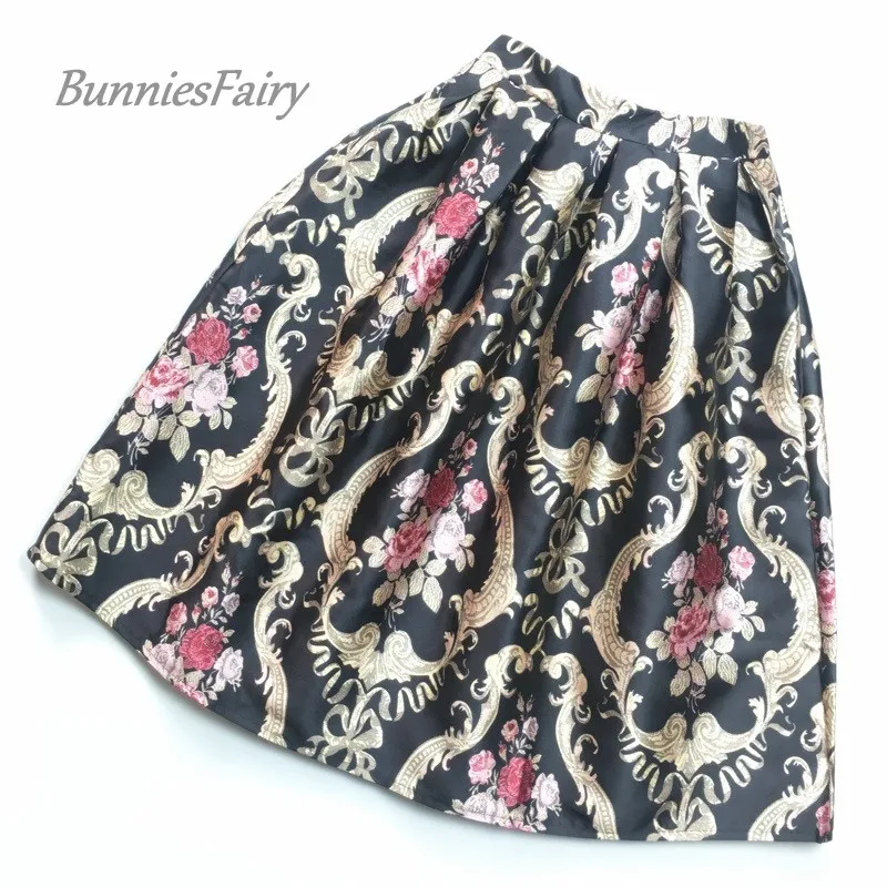 BunniesFairy 2019 Весенняя Новинка элегантная 50 s 60 королевская винтажная этническая