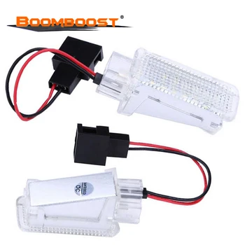 

For VW Golf Door Interior Trunk foot-well Light For Audi A1 A4 A5 A6 Q3 Q5 Q7 Auto LED foot-well light 2x White LED