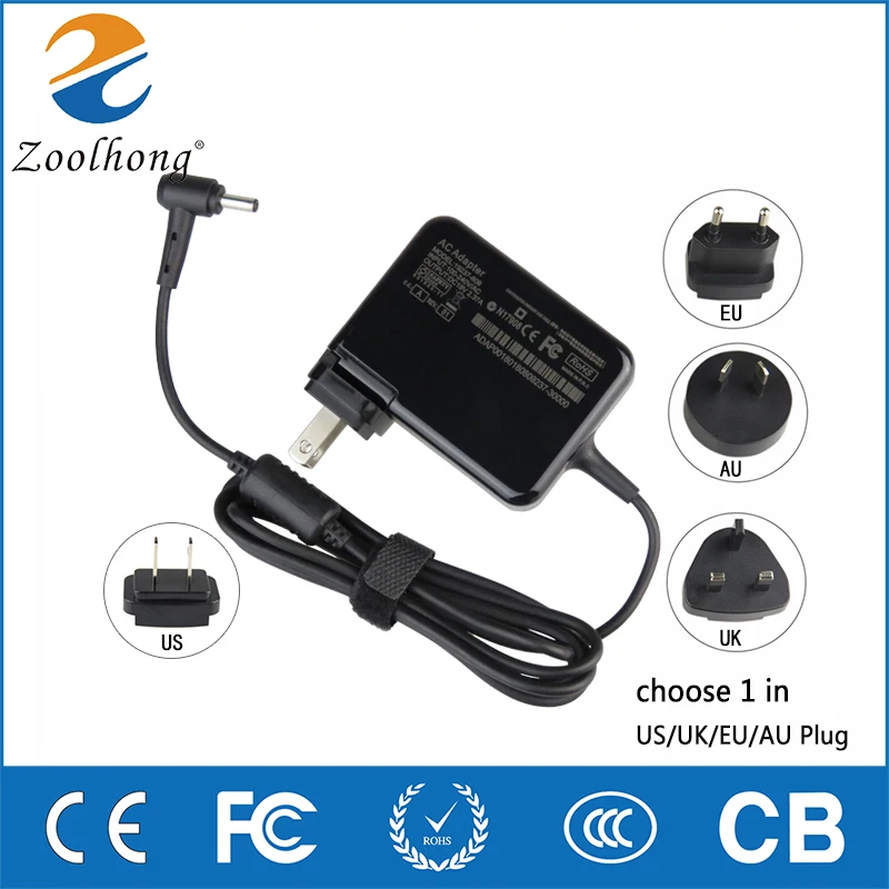 Netcosy 19V 2.37A 45W 4.0*1.35mm AC Adapter for ASUS Zenbook UX21A UX31A Taichi 21 VivoBook S200E X200E Power Supply Charger