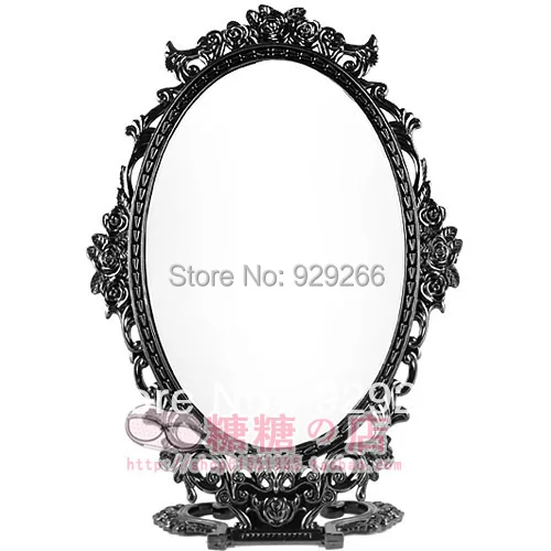 Free Shipping Q036 vintage beautiful cosmetic desktop mirror toilet