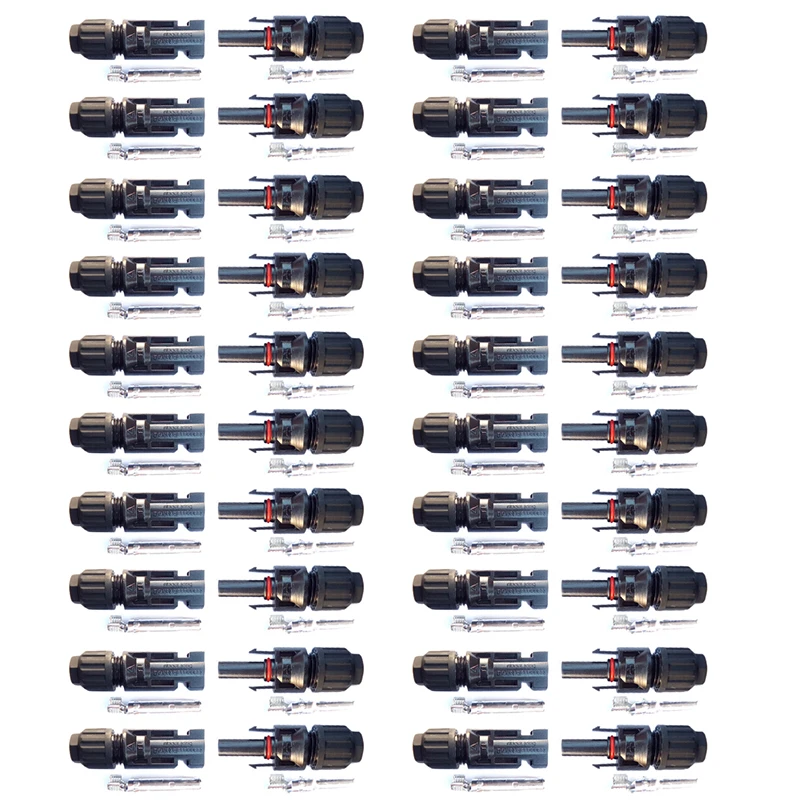 

20 Pairs IP67 MC4 Solar Panel Connector Male+Female M/F Wire Cable Connectors Set 2.5/4/6mm