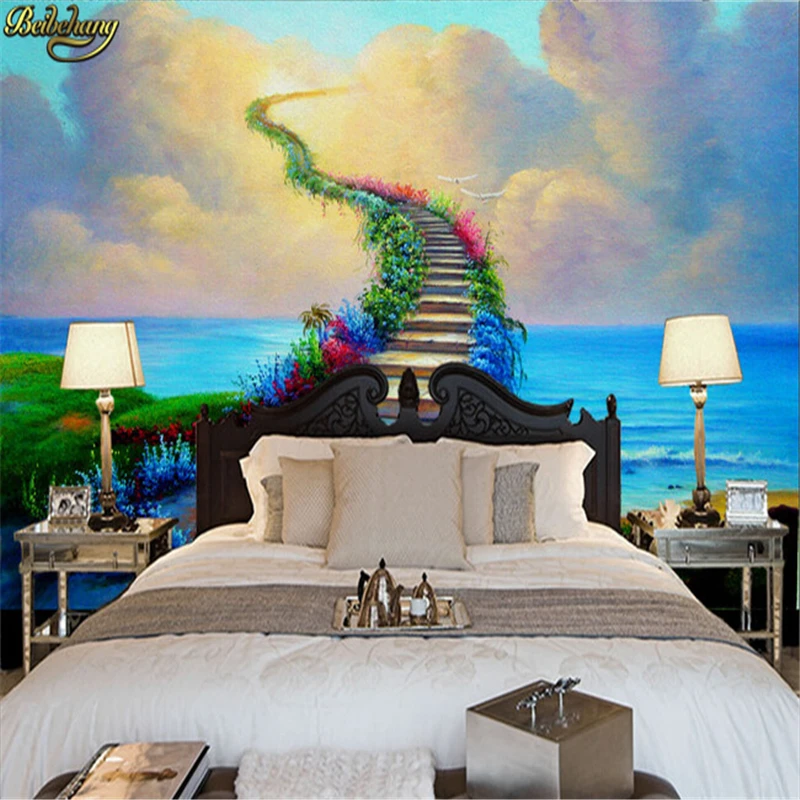 

beibehang papel de parede Large pots wall wallpaper vintage European coffee living room TV sofa backdrop bar 3d stereoscopic