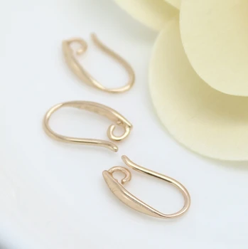 

New! thick gold plated brass earring hook for jewelry making earring base 10Pairs free shipping IB2297