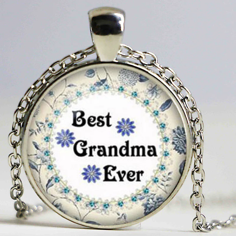Grandma necklace Mother's day pendant Grandma jewelry The best Grandma
