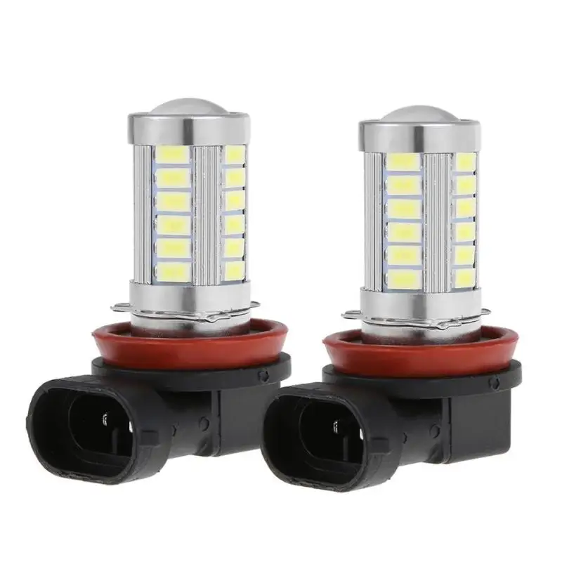 2 шт 12V H8 5730 33SMD Белый светодиодный автомобильный противотуманный фонарь автомобилей светильник светодиод DRL светодиодные фары головного света светильник дневного светильник лампочка