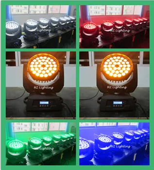 

New Arrival 2pcs/lot Free Shipping 6 in 1 RGBWAP 36*15W Led Moving Head Zoom DJ Lighting Moving Head Wash Zoom Light