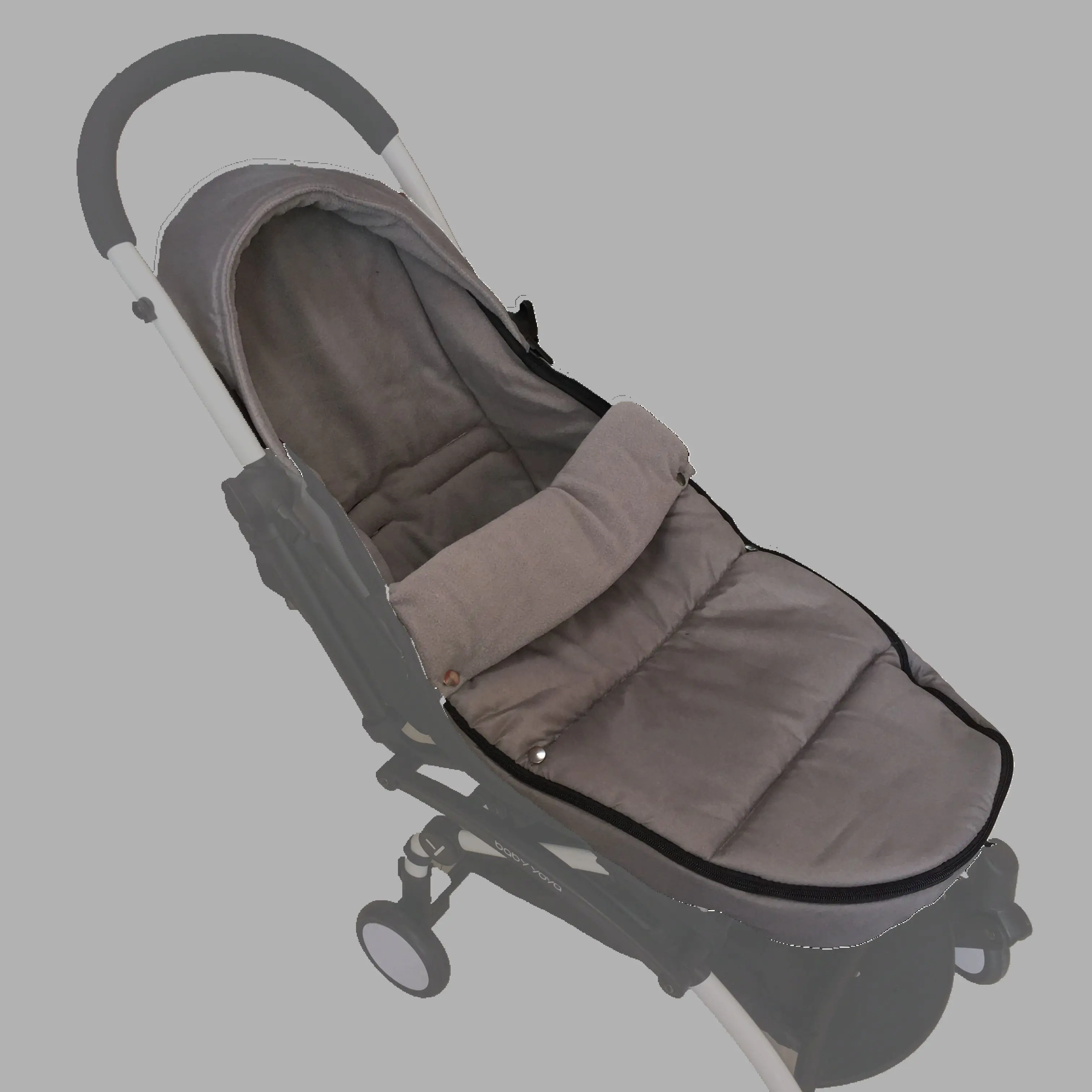 Зимняя Толстая теплая сумка для сна на молнии для новорожденных, спальный мешок для коляски yoyo Bugaboo Yoya, аксессуары для коляски - Цвет: Серый