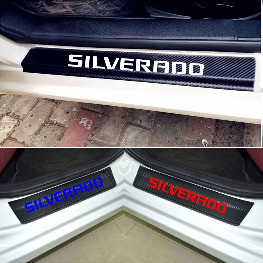 Наклейка для Chevrolet Silverado декоративная накладка из углеродного волокна Виниловая
