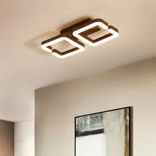 Brown Modern Led Ceiling Chandelier Lamp Lampara de techo Chandelier Lighting For Living Room Bedroom lustre cristal lampadario